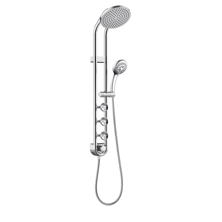 PULSE ShowerSpas Saturn Chrome Shower System (1058-CH)