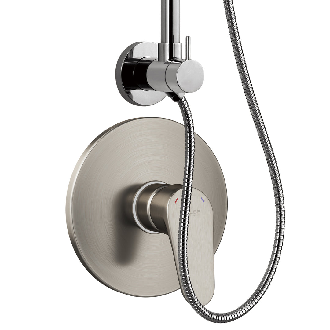 PULSE ShowerSpas SeaBreeze Brushed Nickel  Shower and Valve Combo (1088-BN-1.8GPM-RIV)