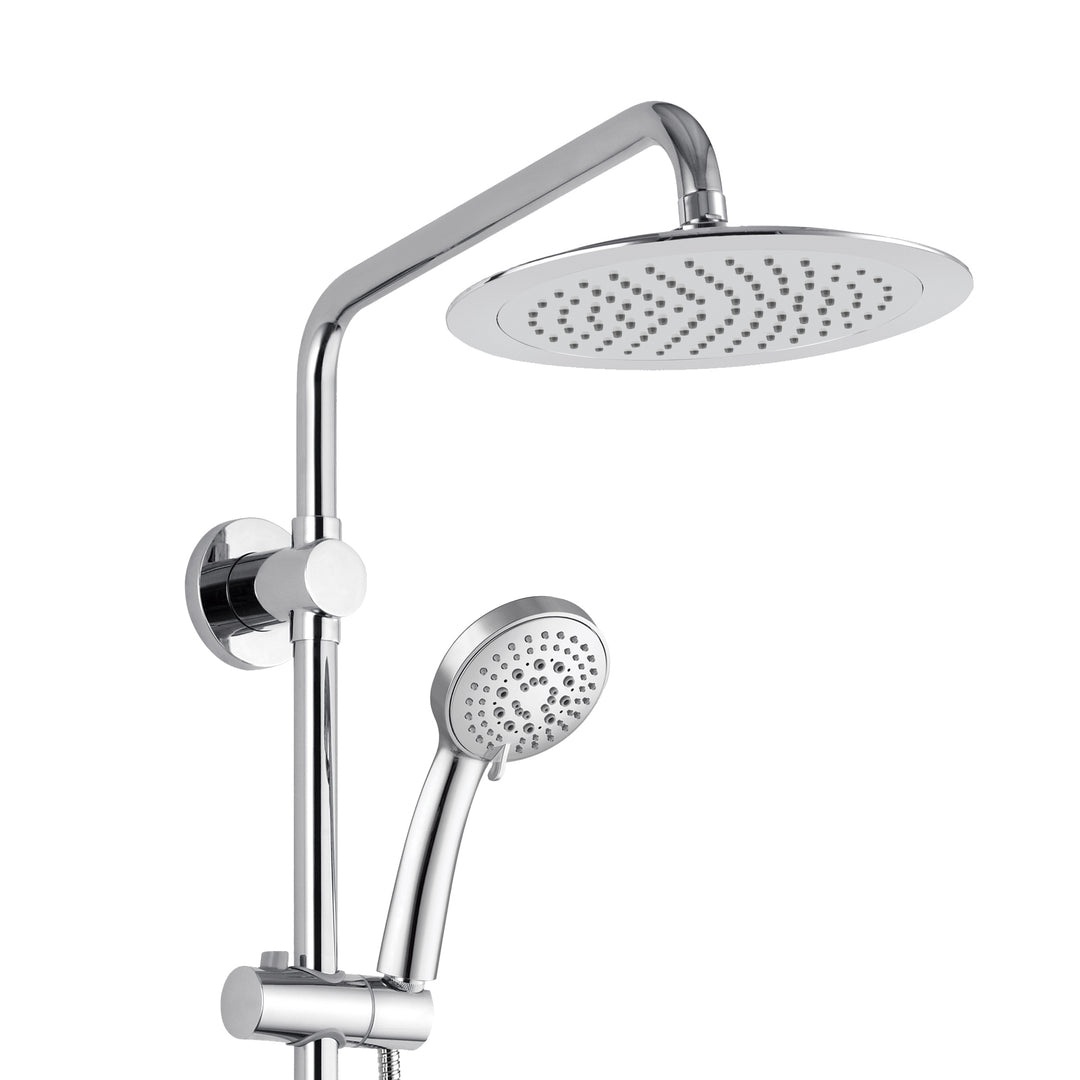 PULSE ShowerSpas SeaBreeze Chrome Shower and Valve Combo (1088-CH-RIV)