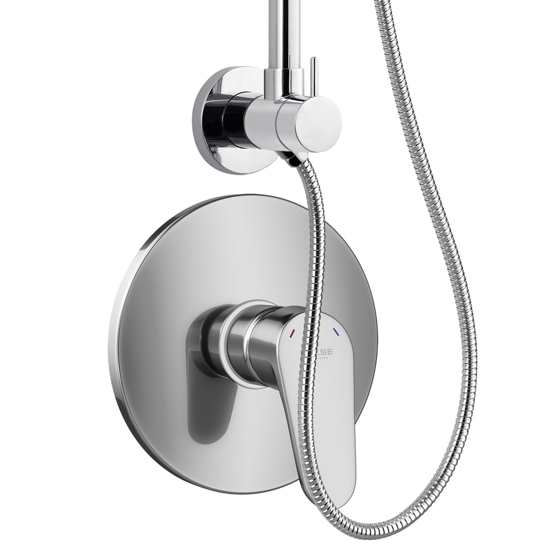 PULSE ShowerSpas SeaBreeze Chrome Shower and Valve Combo (1088-CH-1.8GPM-RIV)