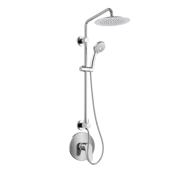 PULSE ShowerSpas SeaBreeze Chrome Shower and Valve Combo (1088-CH-1.8GPM-RIV)