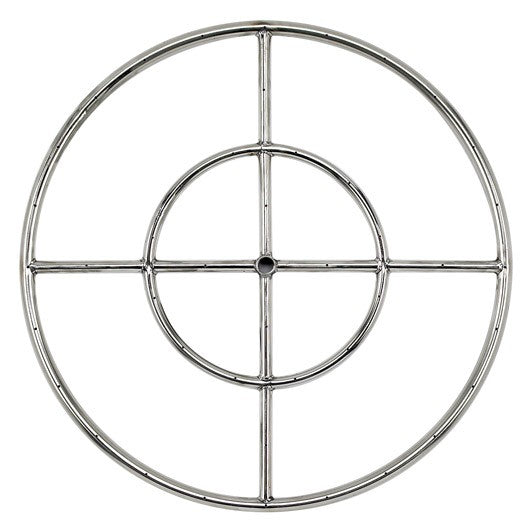 24" Double-Ring SS Burner with a 1/2" Inlet