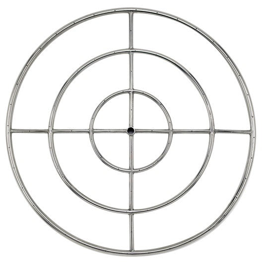 36" Triple-Ring SS Burner with a 3/4 Inlet