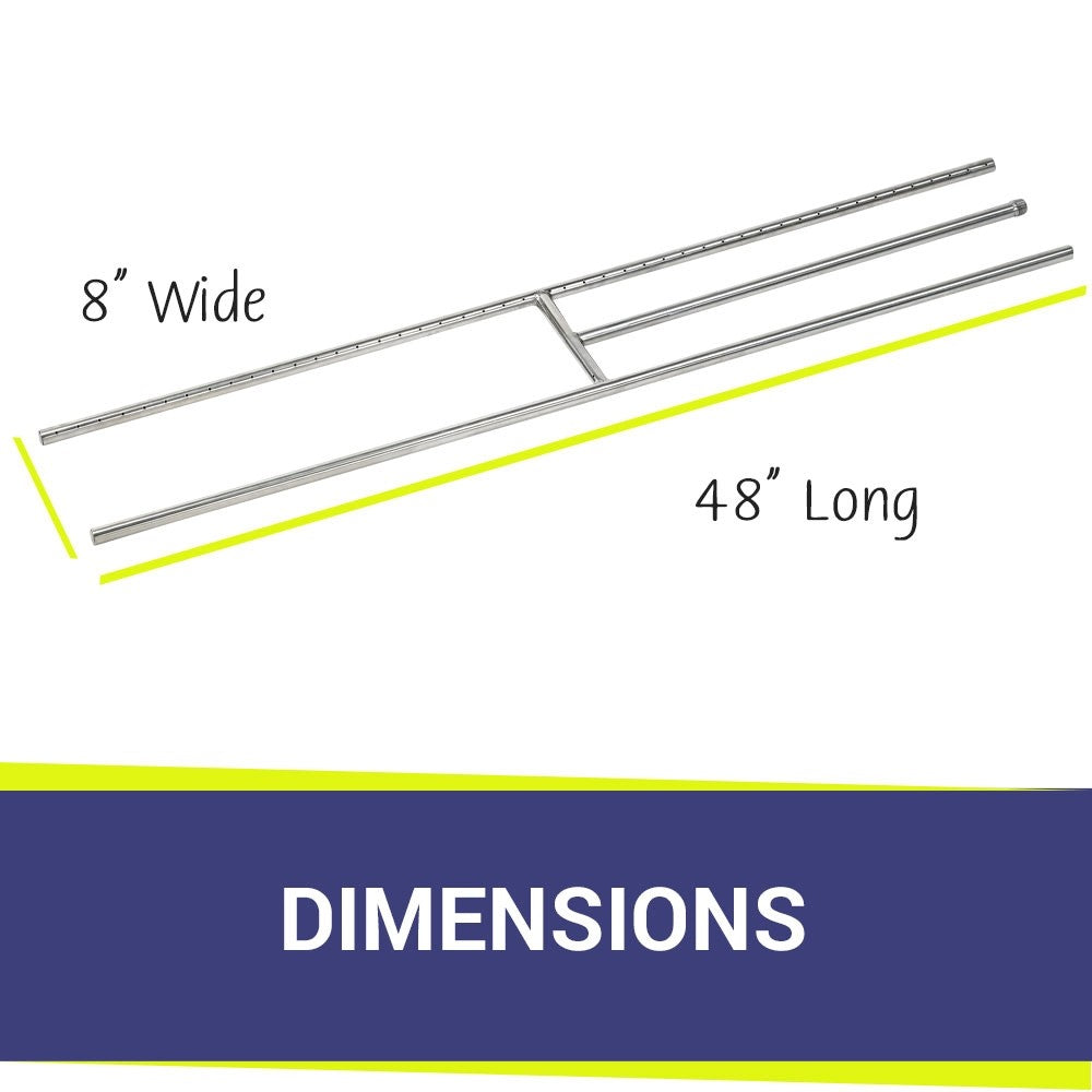 48" H-Style Burner (48" x 8")