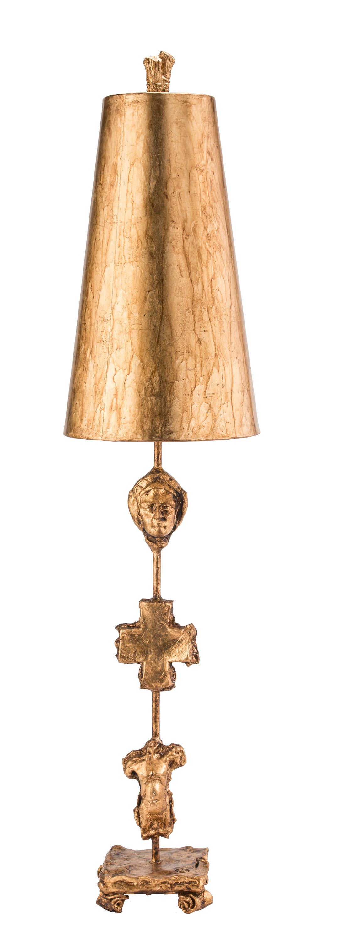 Fragment Distressed Gold Table Lamp By Lucas McKearn  (TA1013)