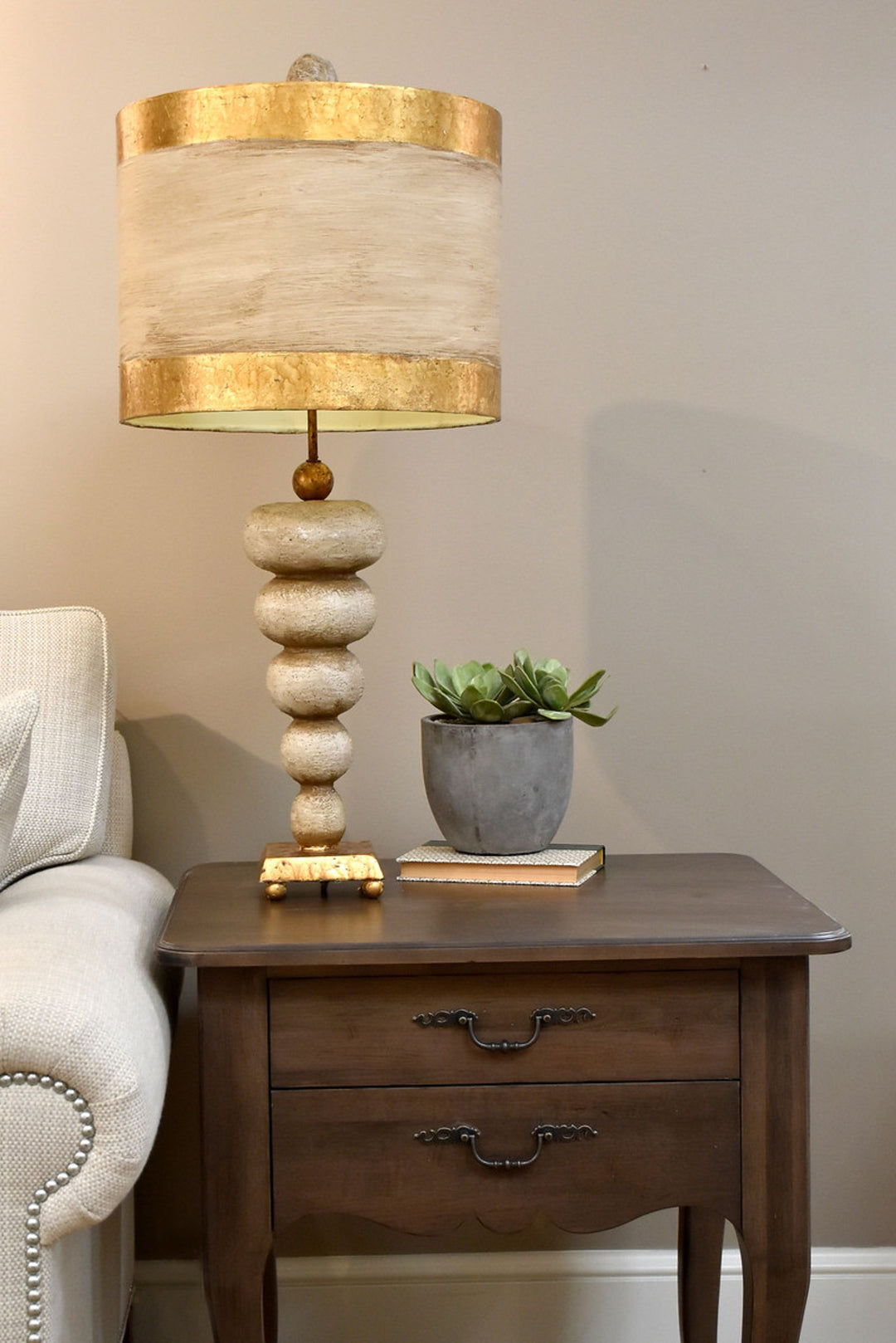 Lucas McKearn Retro Stone Stacked Table Lamp  (TA1031)