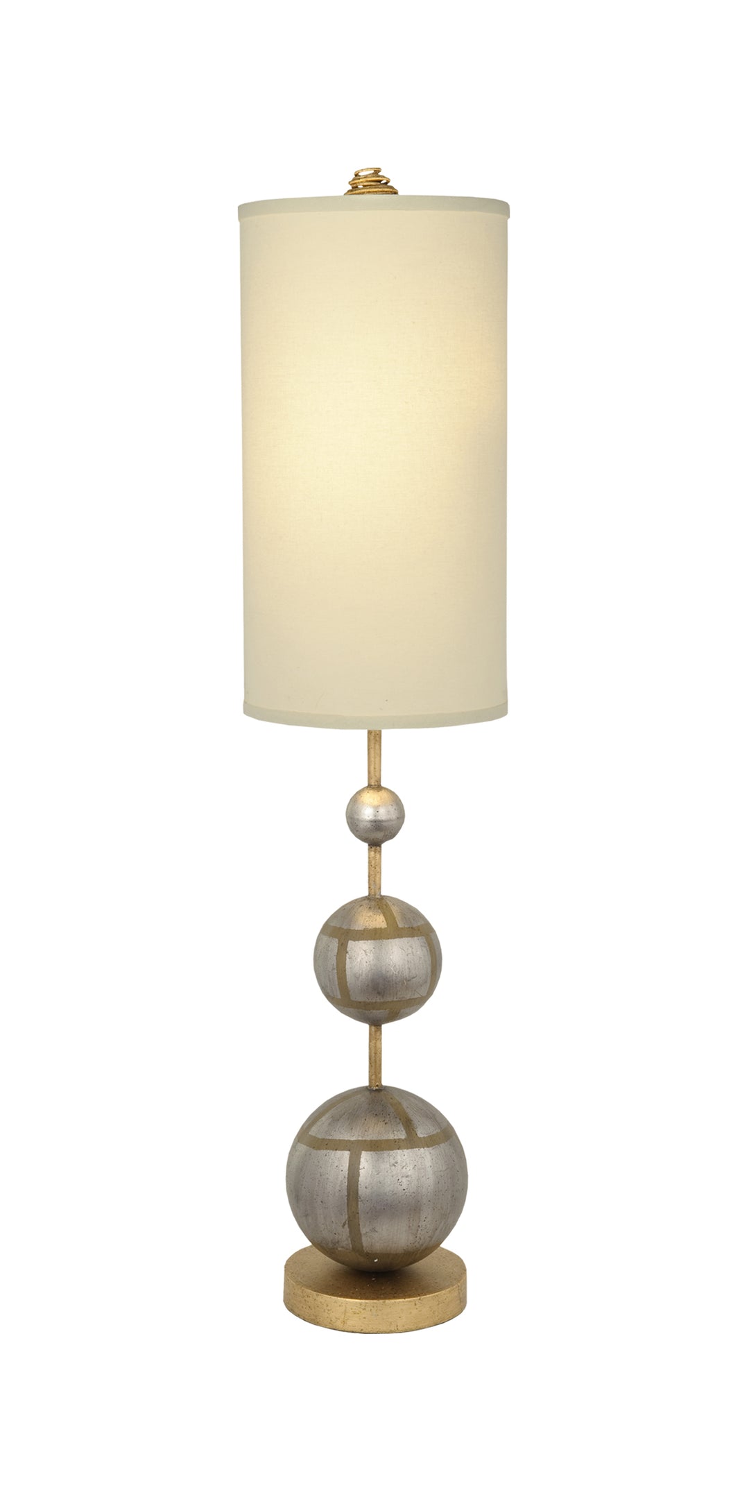 Marie Buffet Table Lamp Classic Orb Shape with Linen Shade (TA1104-S)