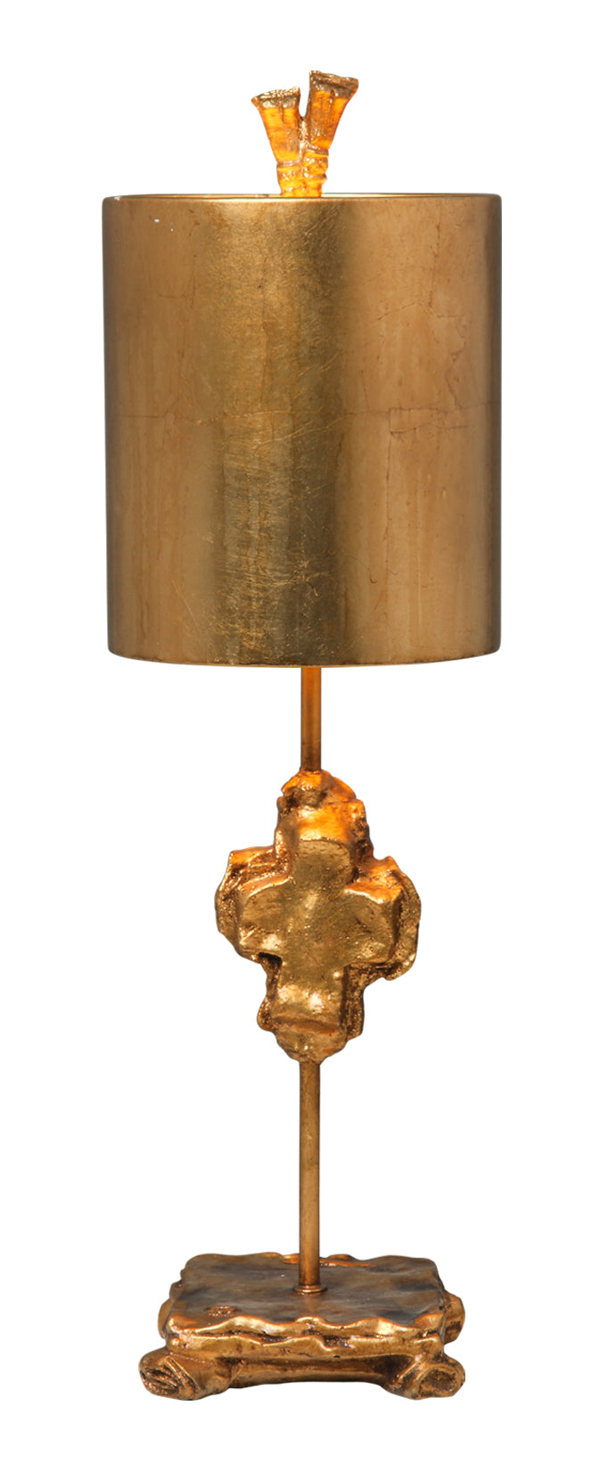 Cross Gold Accent Table Lamp in Lucas McKearn's Distressed Finish (TA1233)