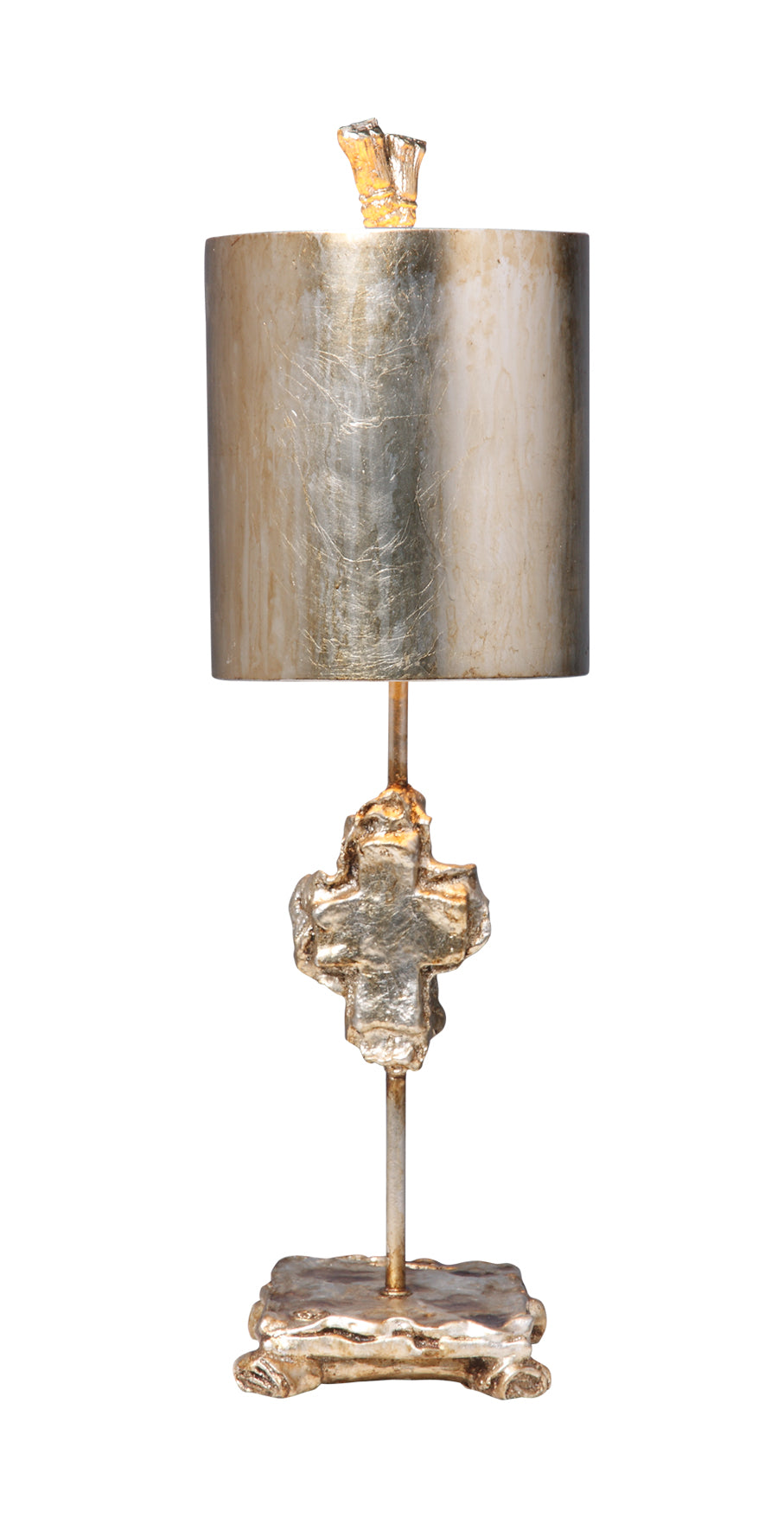 Cross Silver Table Lamp In Lucas McKearn's Distressed Finish (TA1234)