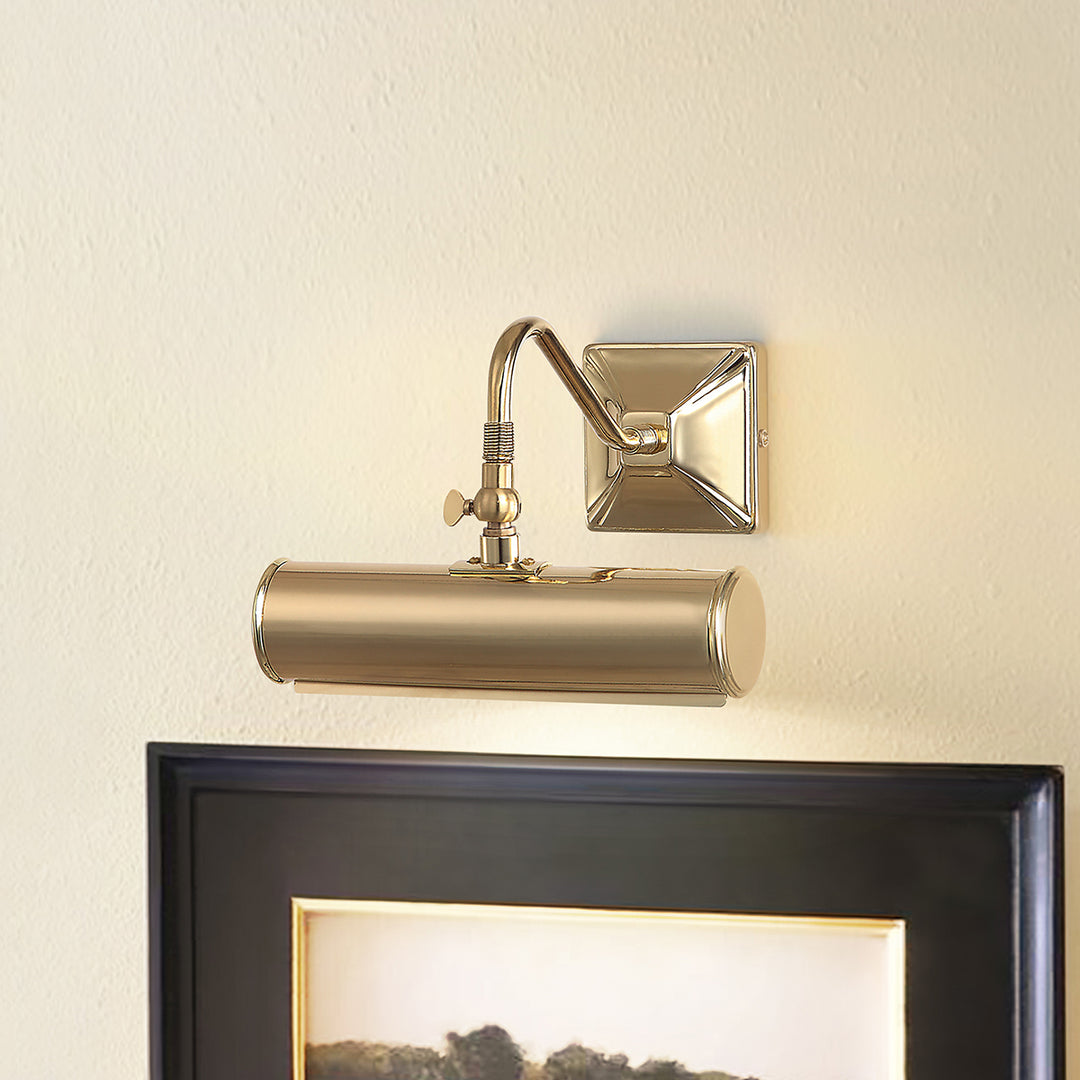 Leo 1 Light Small Picture Light in Polished Brass (PL1-10 PB)