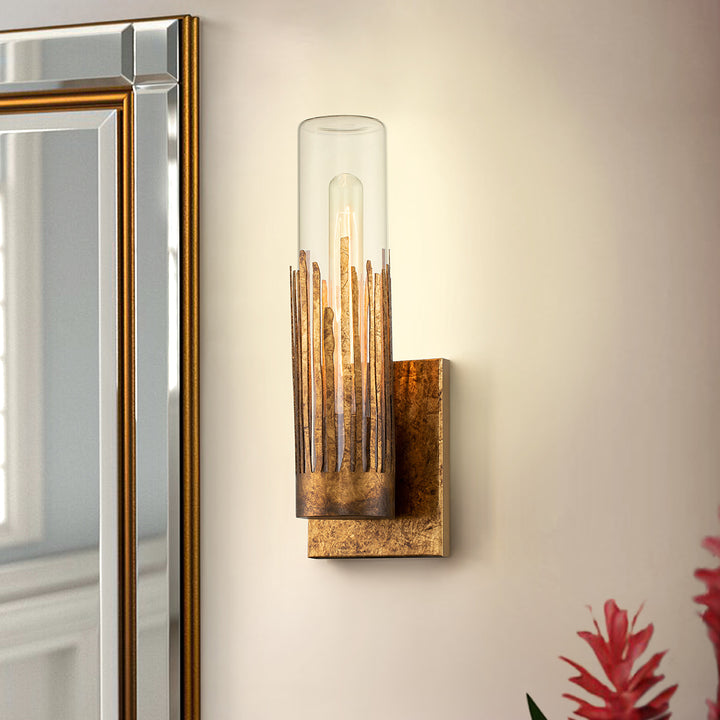 Julia 1 Light Sconce in Gold Leaf (SC10504G-1)