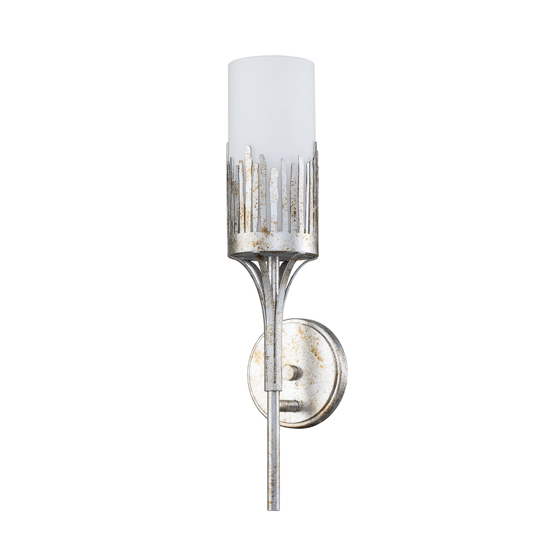 Manor 1 Light Sconce in Silver Leaf (SC10508S-1)