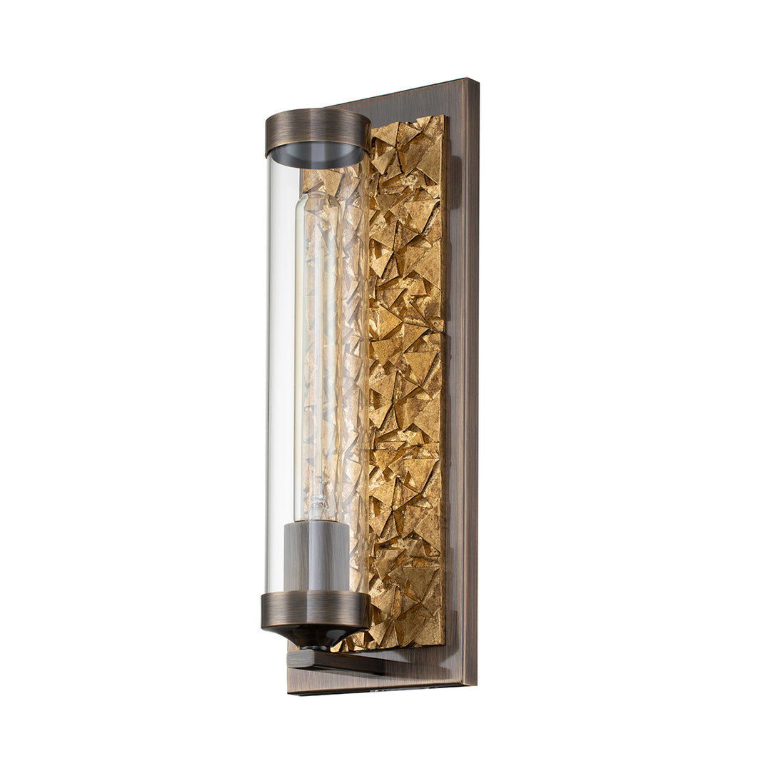 Elysian 1 Light Sconce in Dark Bronze & Gold Leaf (SC10509DB-1)